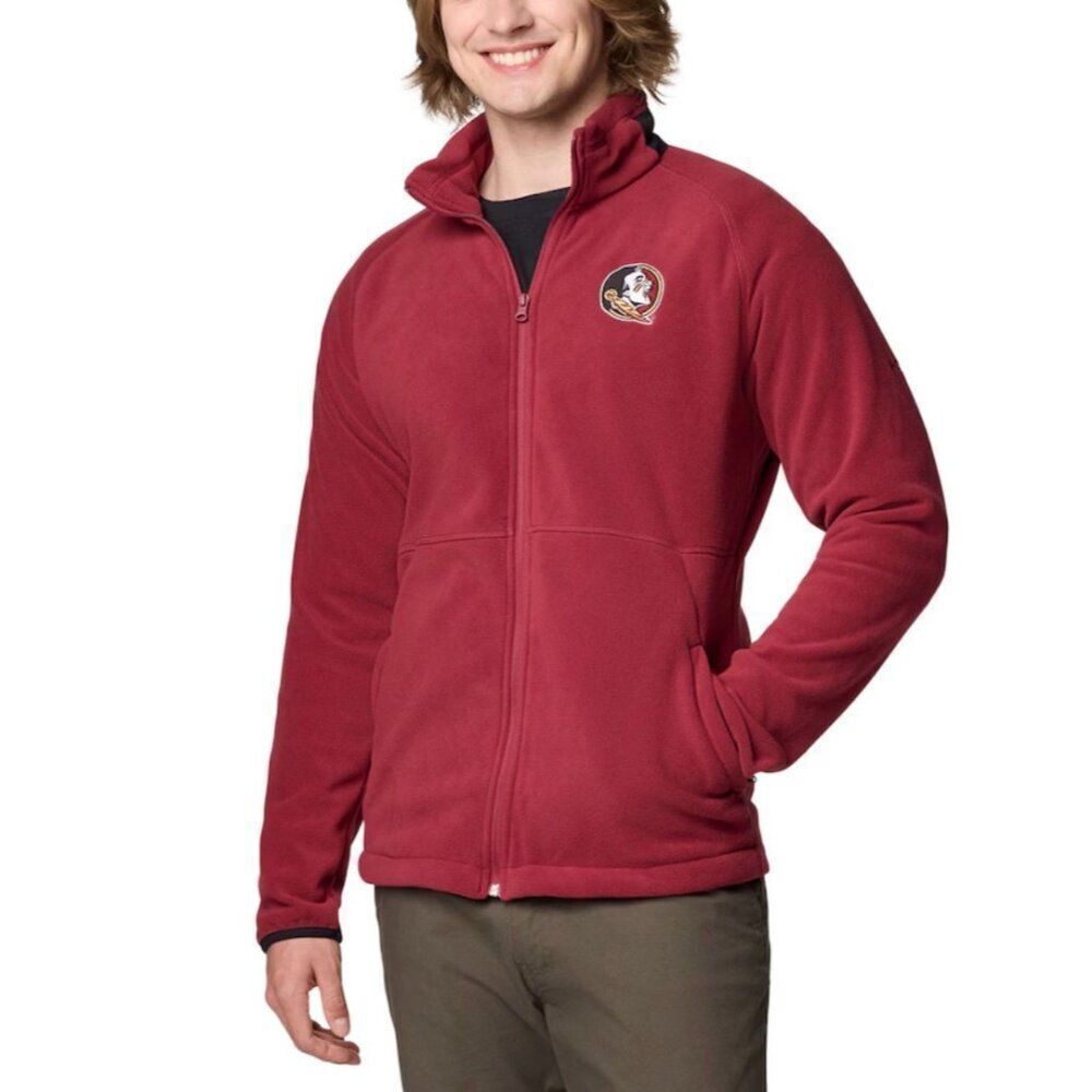 Florida State Seminoles Men Full Zip Front Long Sleeve Fleece Size XXL